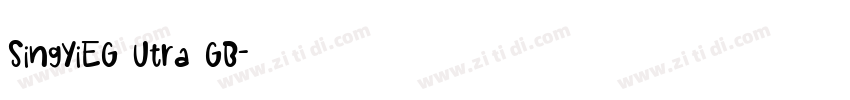 SingYiEG Utra GB字体转换